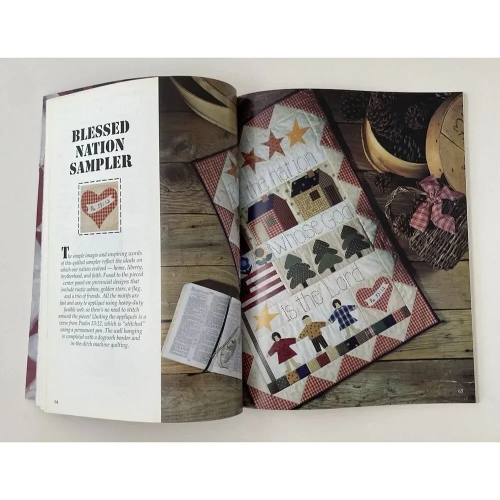 Quick-Method Liberty Quilts Book By Leisure Arts 1996 Paperback (VTG)